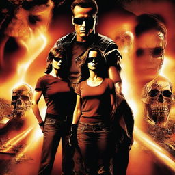 A high-resolution digital art poster of the fictional movie 'Terminator: Nemesis'