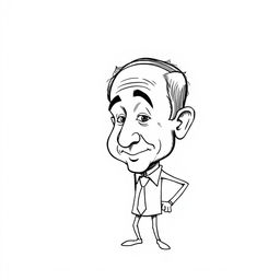 A stylized sketch of Benjamin Netanyahu, depicted with an exaggerated and humorous representation, resembling a sulfur match head with a bulbous shape