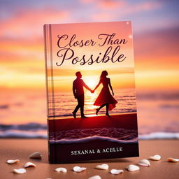 A romantic book cover for the title 'Closer Than Possible', featuring a dreamy and intimate scene that captures the essence of a love story