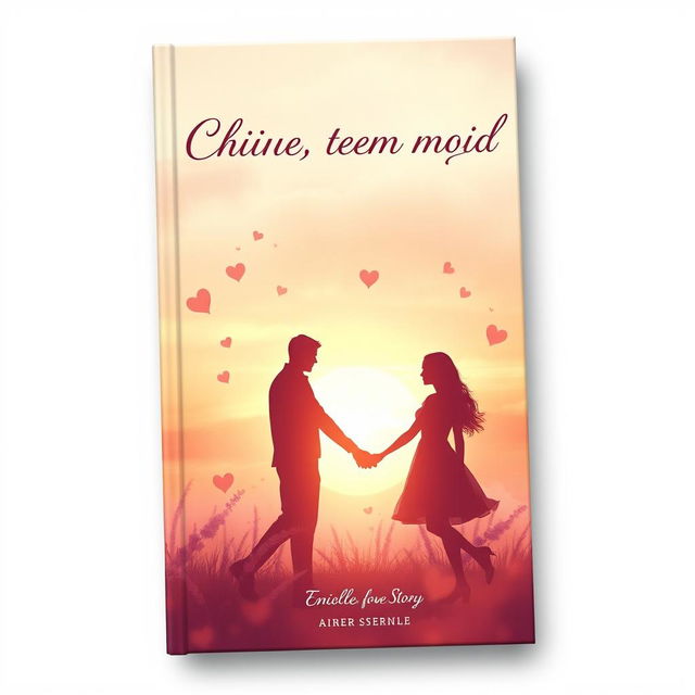 A beautiful and romantic 2D book cover for a love story titled 'Closer Than Possible'