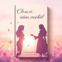 A beautiful and romantic 2D book cover for a love story titled 'Closer Than Possible'