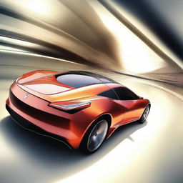 A high-quality digital art of a sleek, sport car