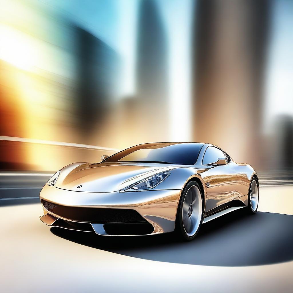 A high-quality digital art of a sleek, sport car