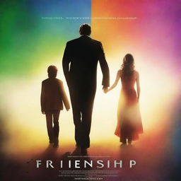 A high-quality digital art movie poster for the film 'FRIENDSHIP'