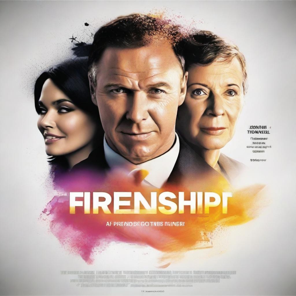 A high-quality digital art movie poster for the film 'FRIENDSHIP'