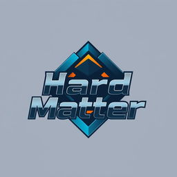 A modern and sleek logo design for 'Hard Matter', featuring bold, dynamic typography with a futuristic feel