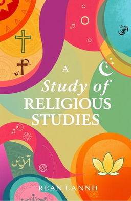 A vibrant book cover design for a study of religious studies