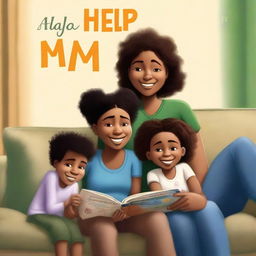 A high-quality, photorealistic book cover for 'Help! I'm (single) mom'