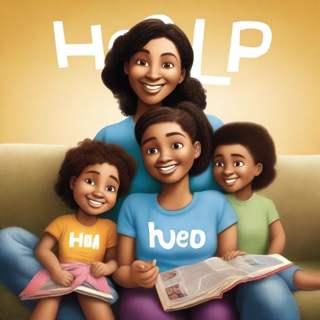 A high-resolution, photorealistic book cover for 'Help! I'm (single) mom'