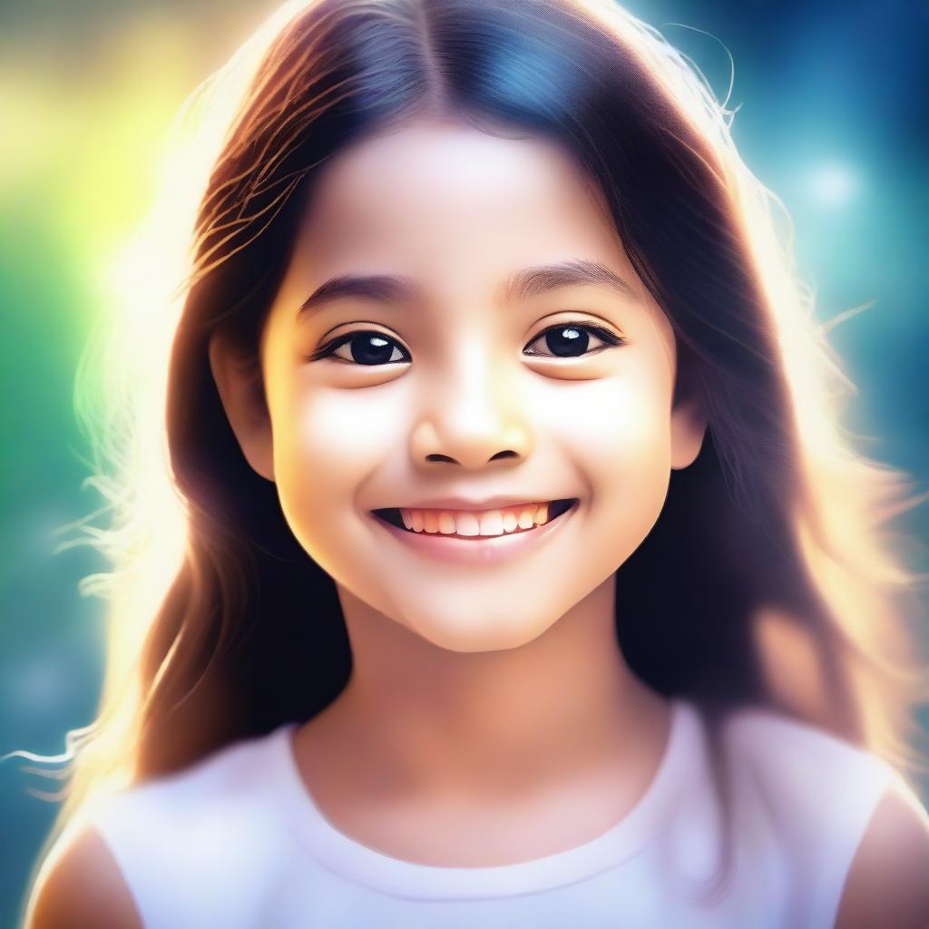 A high-quality digital art image that captures the essence of a young girl