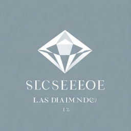 A high-quality digital art image of a diamond logo, shimmering with brilliance and sharp edges