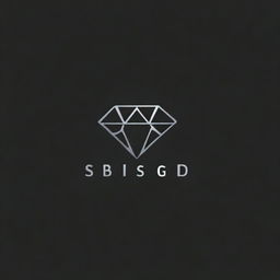 A high-quality digital art image showcasing a diamond logo