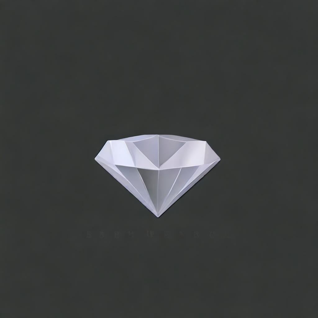 A high-quality digital art image showcasing a diamond logo