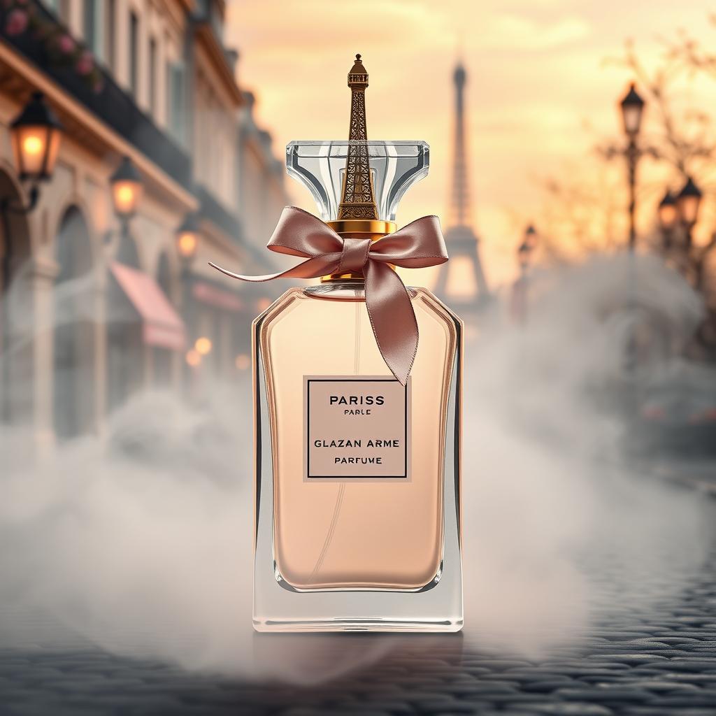 A beautifully redesigned perfume bottle inspired by Parisian elegance and fashion