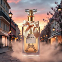 A beautifully redesigned perfume bottle inspired by Parisian elegance and fashion