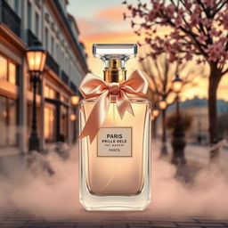A beautifully redesigned perfume bottle inspired by Parisian elegance and fashion
