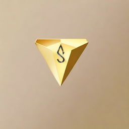 A high-quality digital art image featuring a gold diamond logo