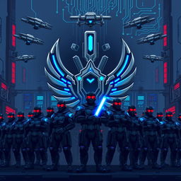 A pixel art design for O