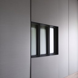 Modern and elegant wall panel featuring a large and sleek window