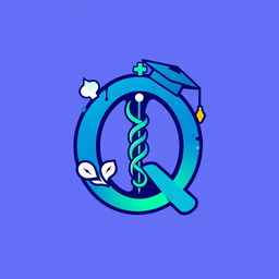 A dynamic and visually striking logo for an Instagram account dedicated to medical science students