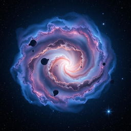 A breathtaking view of a vast galaxy, filled with vibrant colors and intricate details
