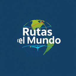 A professional and modern logo design featuring the name 'Rutas del Mundo'