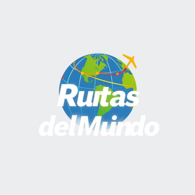 A professional and modern logo design featuring the name 'Rutas del Mundo'