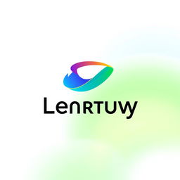A modern logo design featuring a sleek, minimalist style with vibrant colors