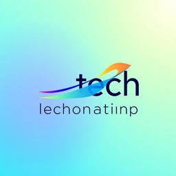 A modern logo design featuring a sleek, minimalist style with vibrant colors