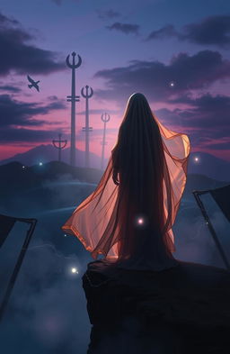 A surreal and abstract representation of the concept 'UNCUNT', blending elements of foreshadowing with a dreamlike atmosphere
