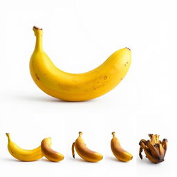 A looping GIF animation showcasing a ripe banana over several frames