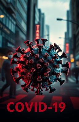 A powerful and evocative image representing the concept of COVID-19