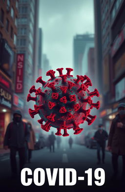 A powerful and evocative image representing the concept of COVID-19