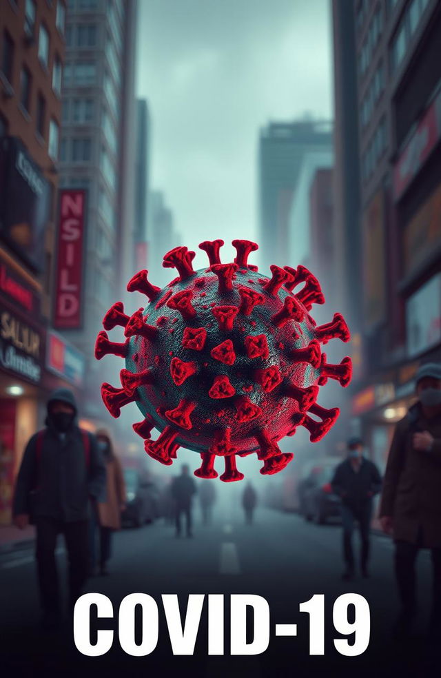 A powerful and evocative image representing the concept of COVID-19