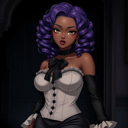 A Brazilian original character inspired by Black Butler, an 18-year-old black girl with a height of 1