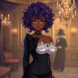 A Brazilian-inspired original character in the style of Black Butler