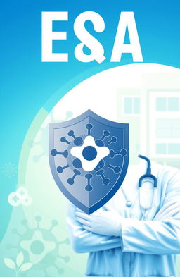 A professional and optimistic design featuring a gradient background of blue and white