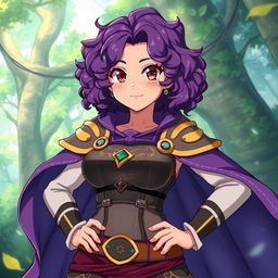 An original character inspired by the anime Black Clover, featuring an 18-year-old Brazilian girl with a charming and warm expression
