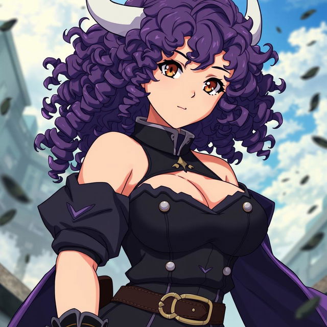 A unique original character from the anime Black Clover, depicting an 18-year-old Brazilian girl