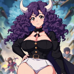 A unique original character from the anime Black Clover, depicting an 18-year-old Brazilian girl