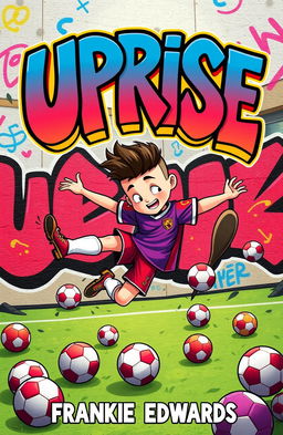 An animated boy with a fresh haircut featuring a sharp boxed hairline, dressed in a vibrant football kit