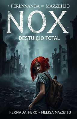 An abandoned city with smoke billowing out from the ruined buildings, creating a mysterious and eerie atmosphere