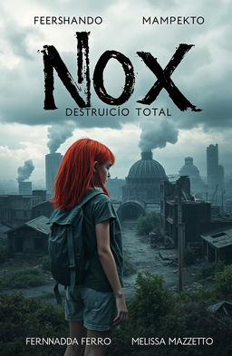 A hauntingly beautiful scene of an abandoned city, with smoke billowing from the ruins and decay in the atmosphere