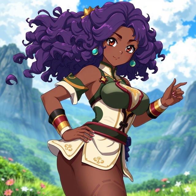 An original character from the anime Black Clover, designed as an 18-year-old Brazilian girl