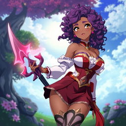 An original character from the anime Black Clover, designed as an 18-year-old Brazilian girl