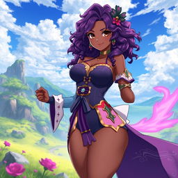 An original character from the anime Black Clover, designed as an 18-year-old Brazilian girl