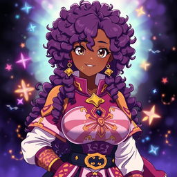 An original character (OC) from the anime Black Clover, inspired by the appearance of Charmy Pappitson, featuring a Brazilian girl around 18 years old
