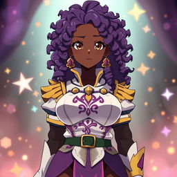An original character (OC) from the anime Black Clover, inspired by the appearance of Charmy Pappitson, featuring a Brazilian girl around 18 years old
