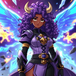 An original character (OC) from the anime Black Clover, inspired by the appearance of Charmy Pappitson, designed as a Brazilian girl approximately 18 years old