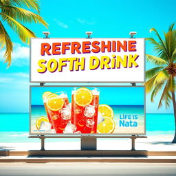 A beautifully designed advertising billboard featuring an eye-catching layout